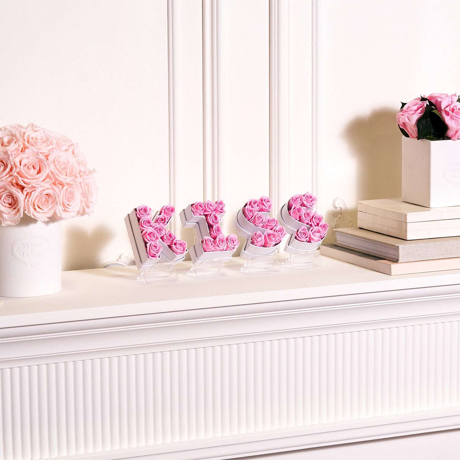 Le Mini Letter Letter K Box With Flowers - Venus et Fleur