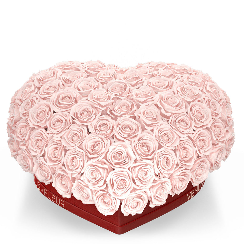 Le Plein Heart, Red Suede, Blush, 104 Eternity Roses, Venus et Fleur