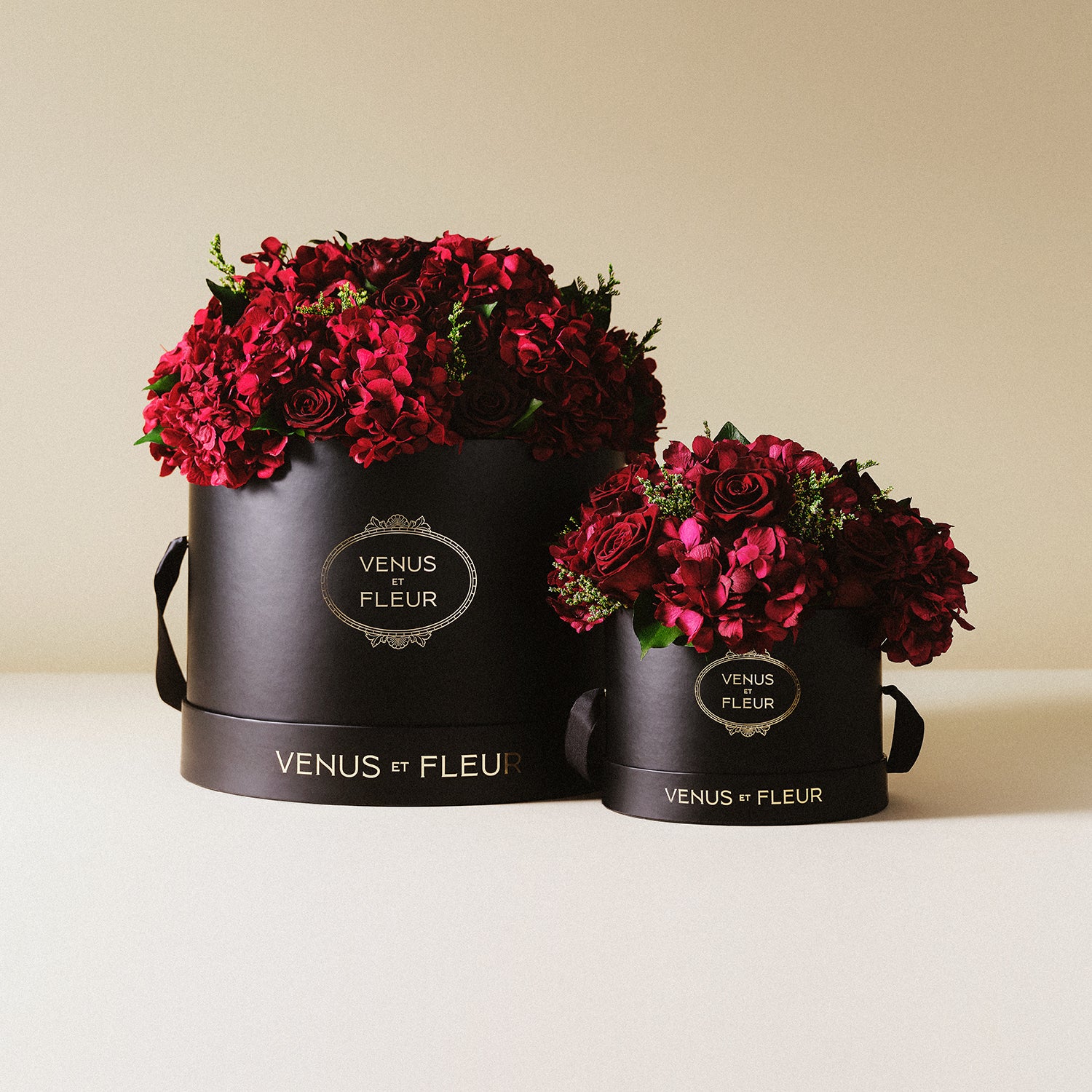 Eternity Roses in black hot box Similar to the VENUS ET FLEUR Red flowers NEW